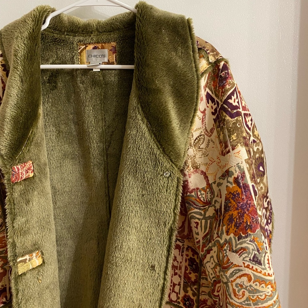 Chicos Winter Jacket Size 2 (Medium) - image 3